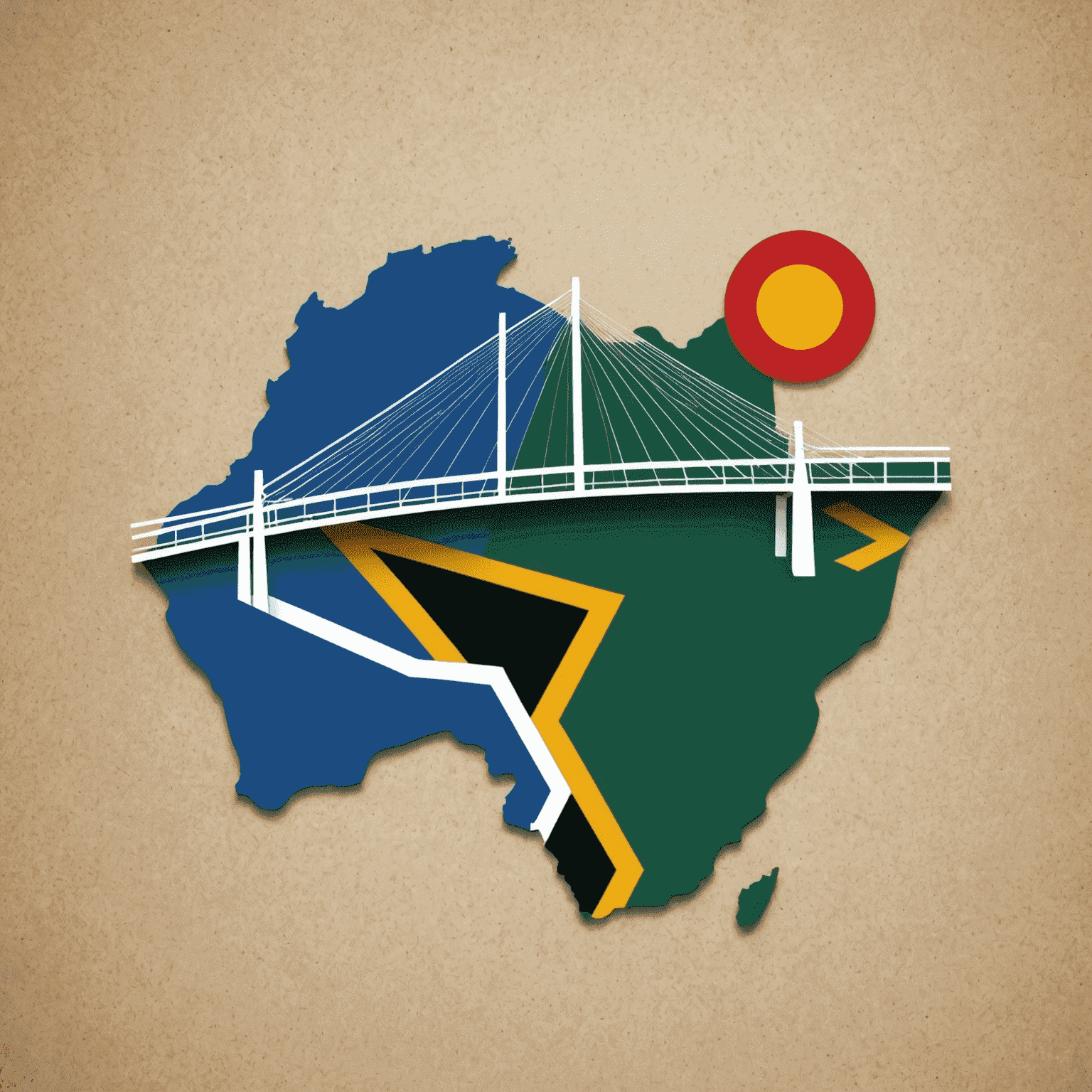 VolFinLs logo - A stylized representation of a bridge connecting South Africa to other SADC countries, symbolizing market entry strategies